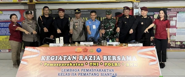 Lapas Pematang Siantar Gelar Razia Gabungan Blok Hunian WBP : "Bersatu Lawan Narkoba - DigitalMediaPublic